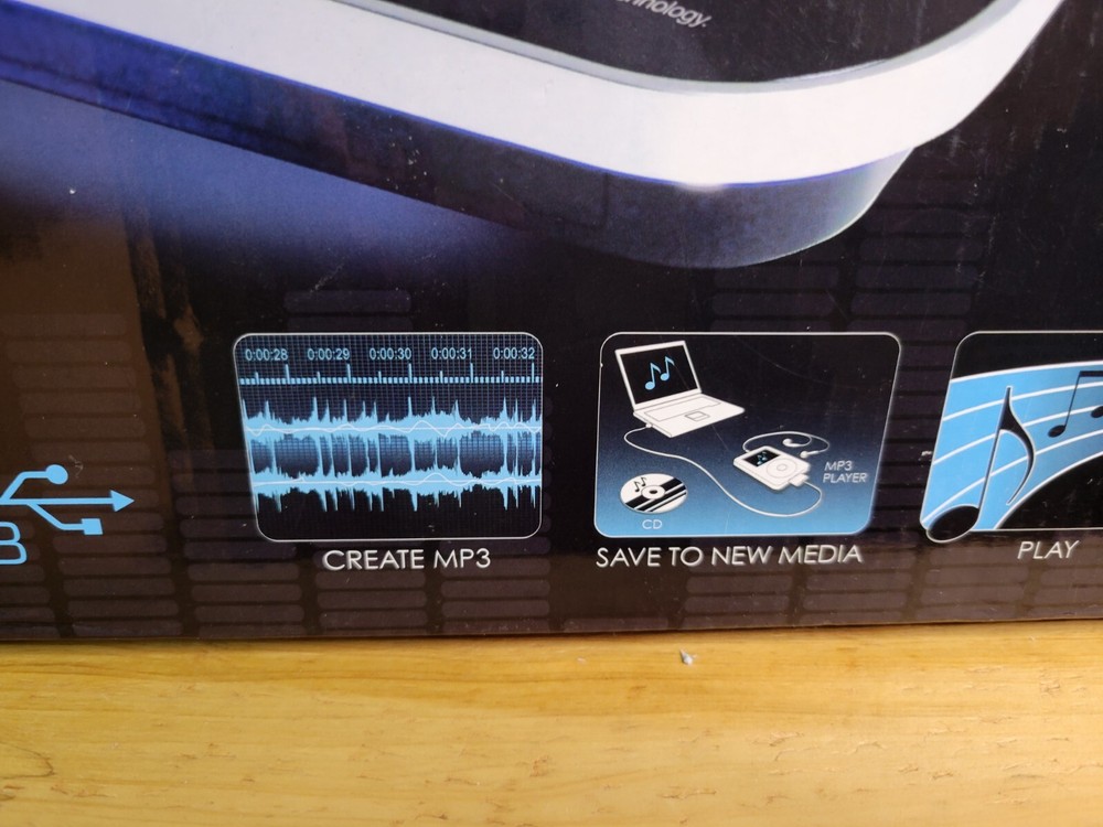 Innovative Technology ITUT400 Turntable Encode Vinyl to PC CD Laptop Memory Chp