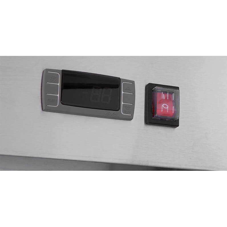 Atosa MBF8502GR Two Solid Door Bottom Mounted Reach-In Freezer 2 Section Silver