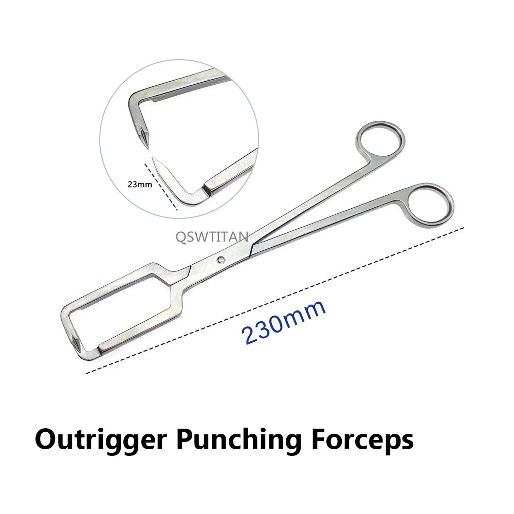 Orthopedic spinous process drilling forceps hole puncher for spinous process