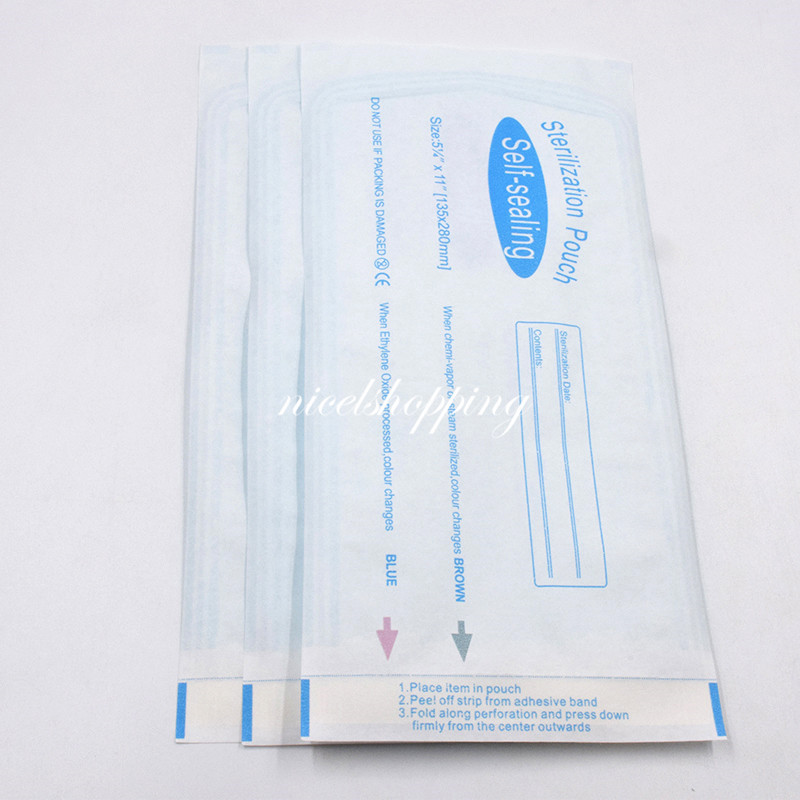 6Sizes Dental Autoclave Pouch Premium Sterilization Self-Sealing Variable 200 Pc