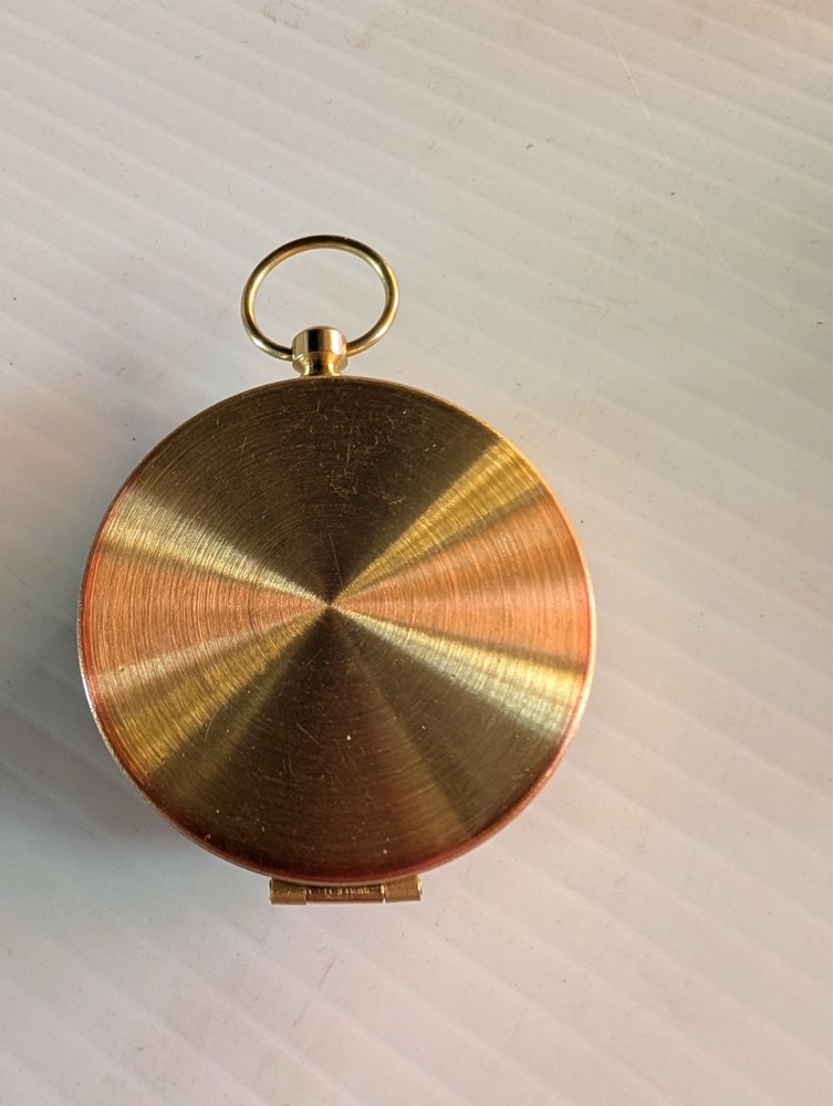 Martin Gear Brass Compass Leather Carrying Case 2"