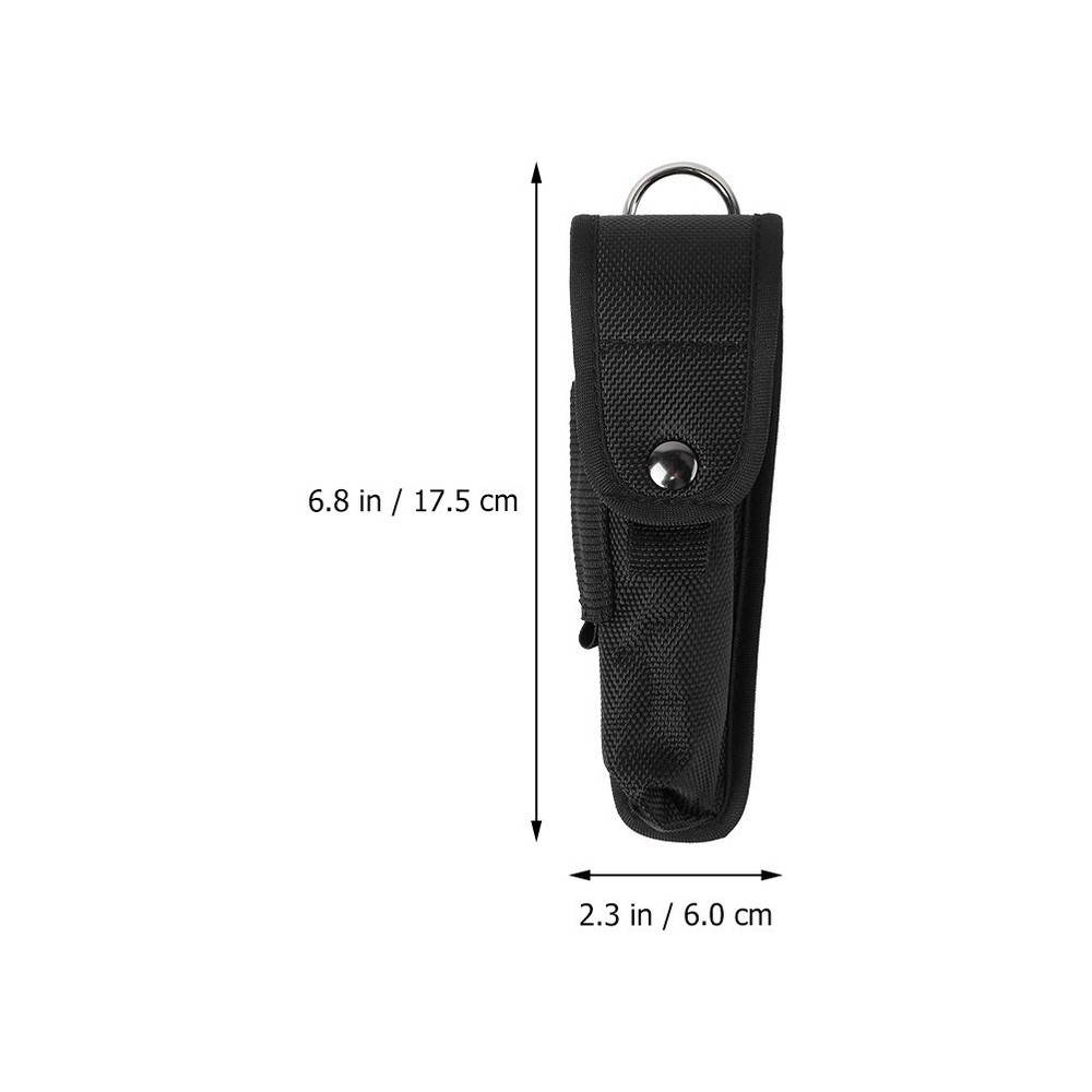 2Pcs Portable Flashlight Holsters Nylon Flashlight Pouch Multi-function Bag