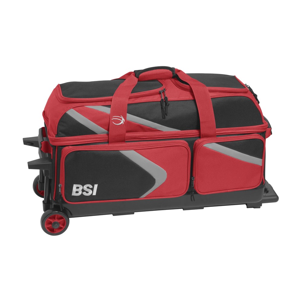 BSI Dash Triple Roller Bowling Bag, Smooth-Rolling League Carry