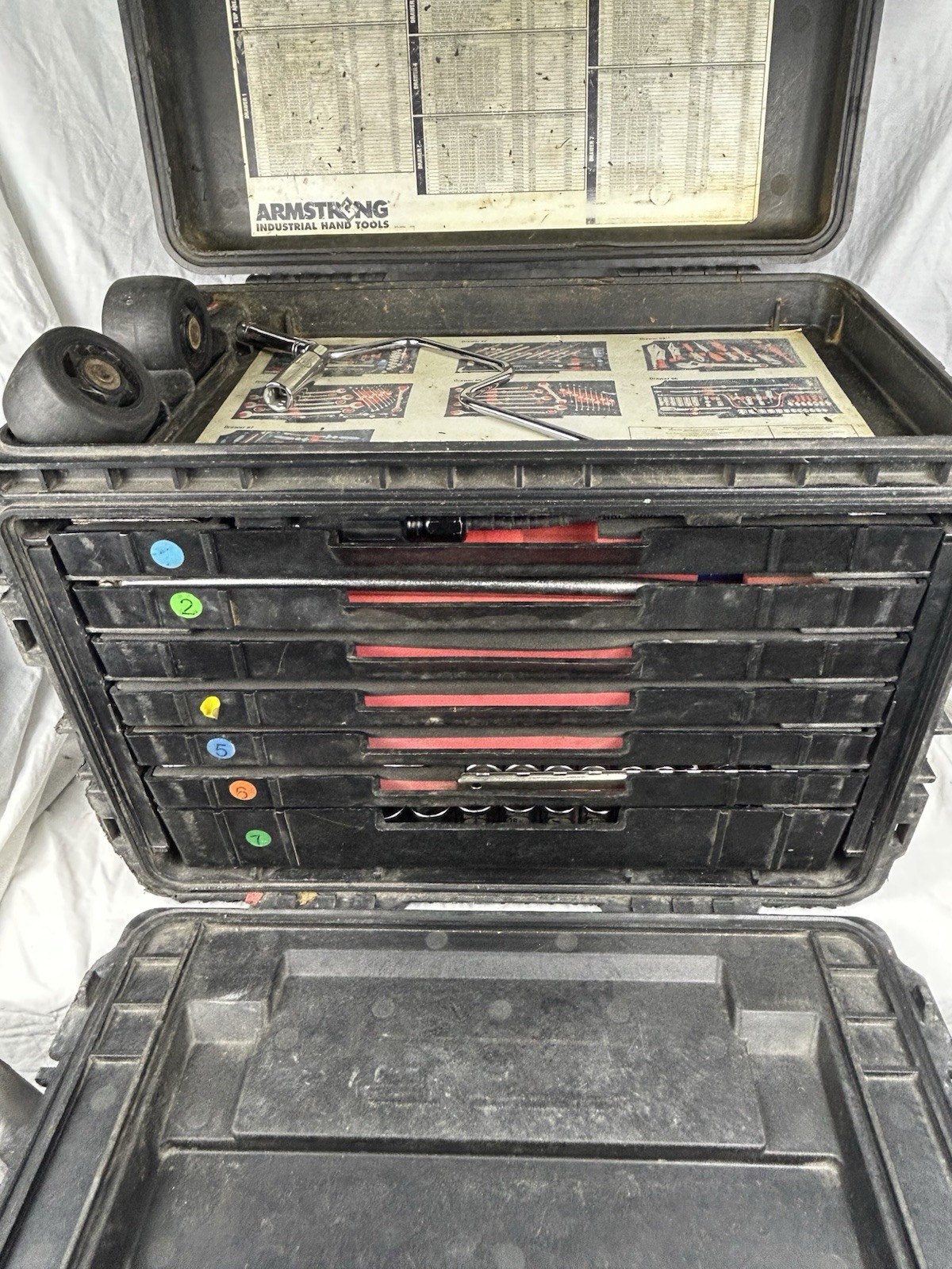 ARMSTRONG MILITARY TOOL KIT SET GENERAL MECHANICS GMTK PELICAN CASE