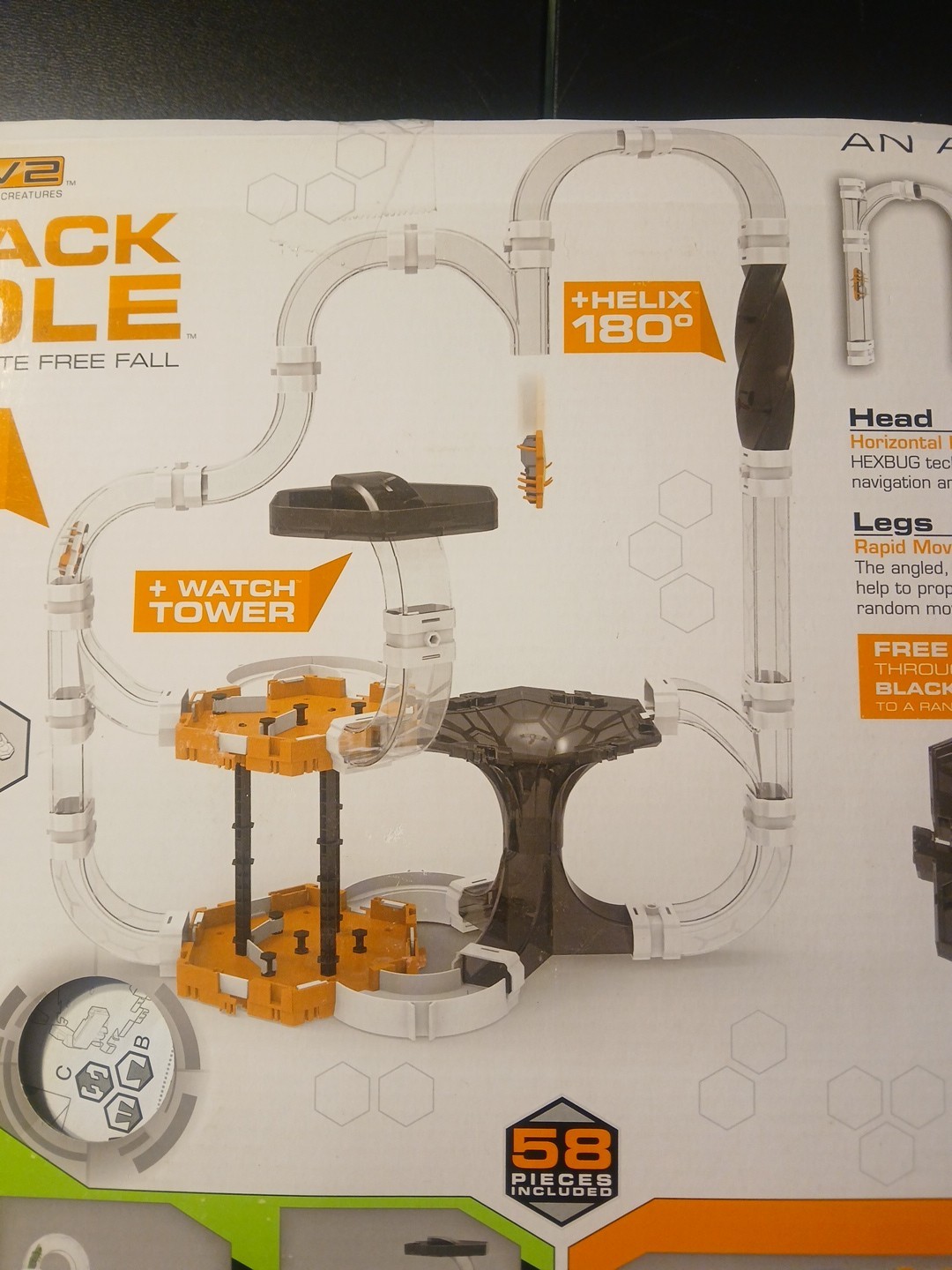 New Sealed Hex Bug Nano V2 Black Hole 58 Pcs Gravity Defying Robotic Creatures