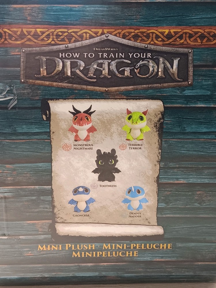 *FREE SHIP* 5 PACK SET How to Train Your Dragon MINI 3" Plush Terror Nightmare