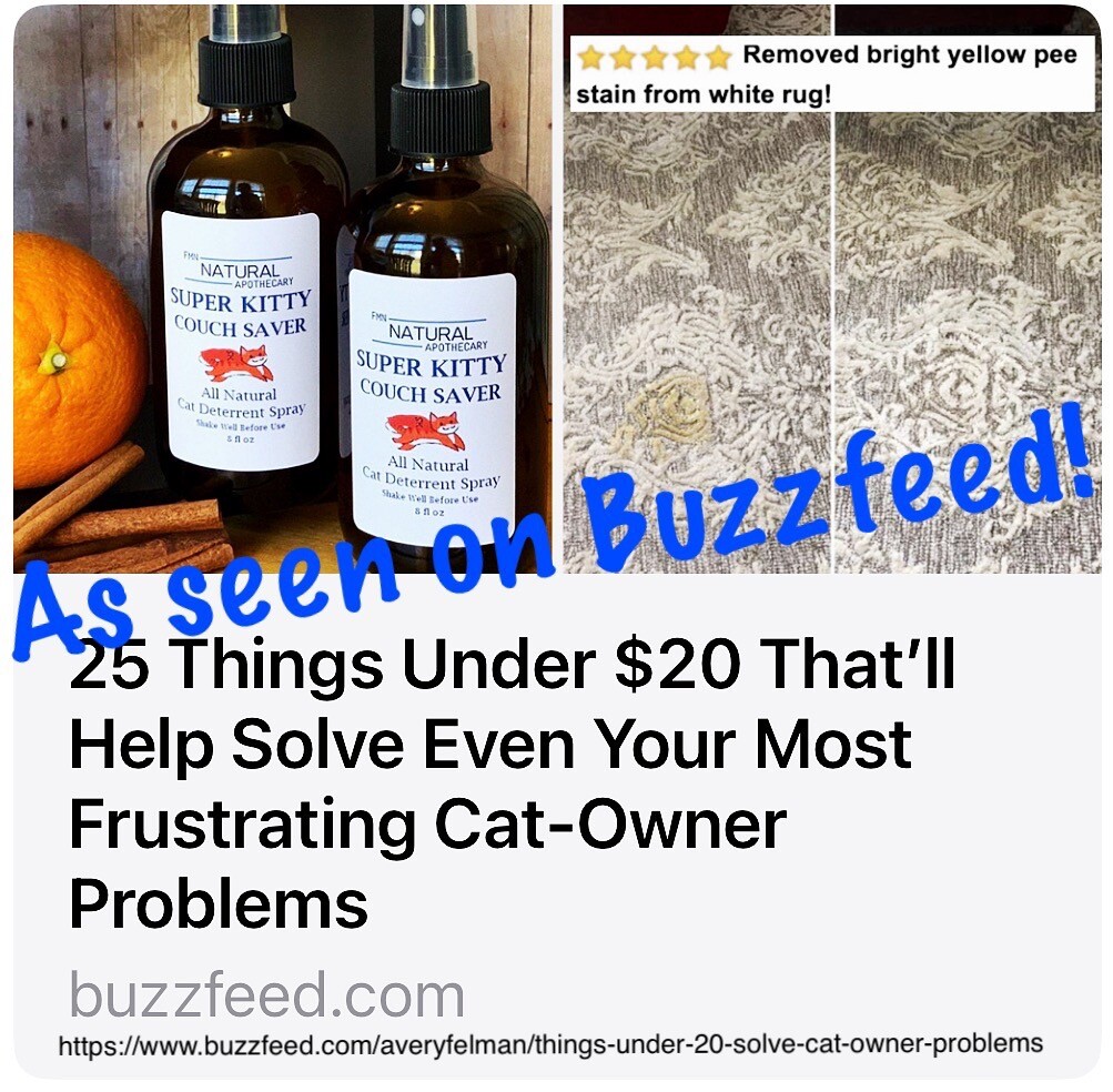 FMN Natural Cat Deterrent Spray. Cat Scratch Furniture Protection. Cat Repellent