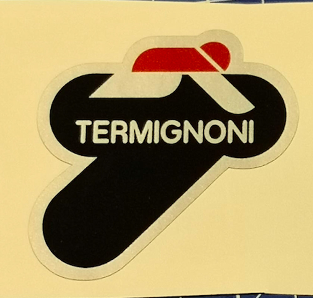 Termignoni Heat Resistant Stickers 11 Cm Left Black Silver Red