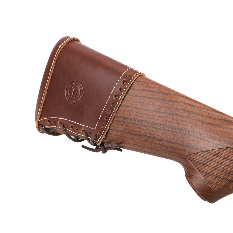 TOURBON Leather Butt Stock Protector Slip-on Recoil Pad Henry Rifle Shooting US