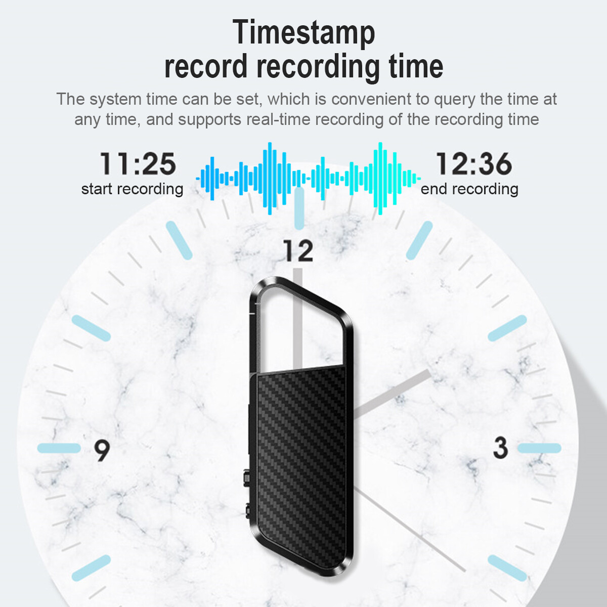 Mini Digital Hidden Spy Audio Voice Activated Recorder MP3 Small Smart Playback