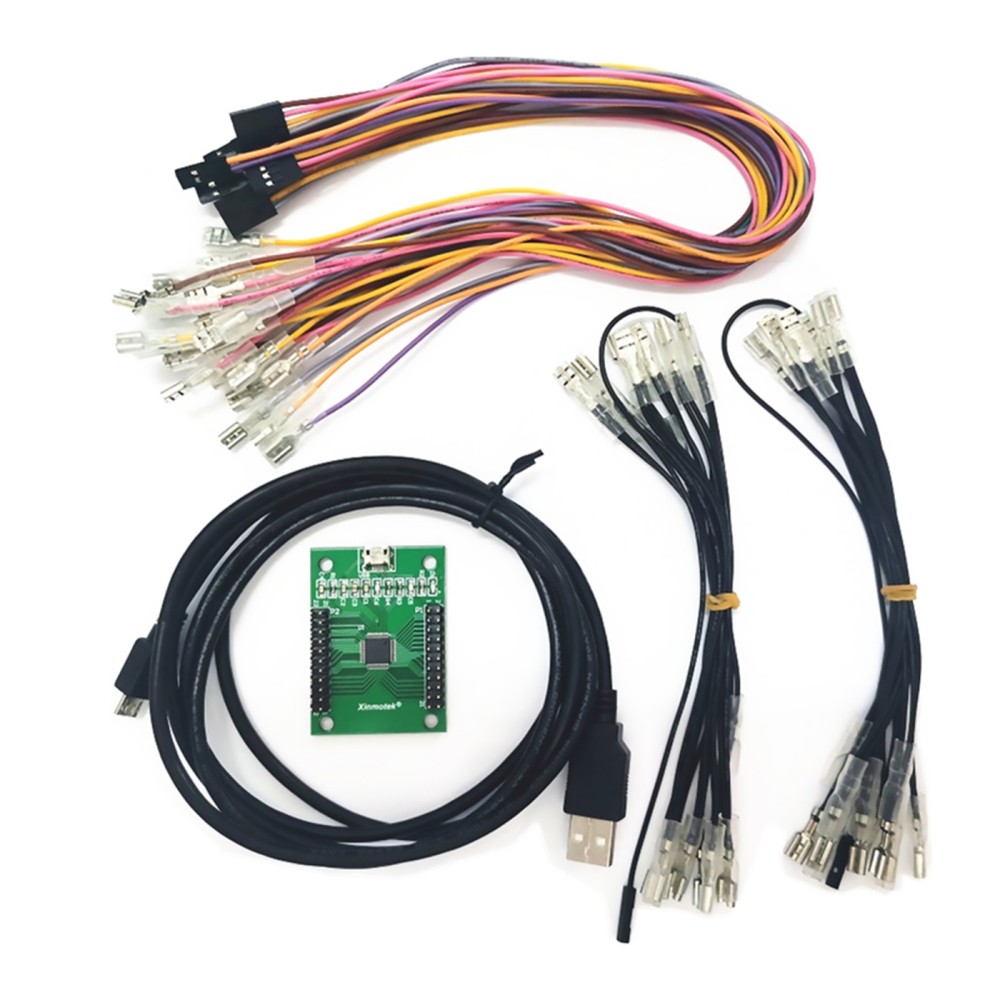 Arcade Encoder to USB Controller 187 Wiring 2 Players DIY Kit For Mame PC PS3 B