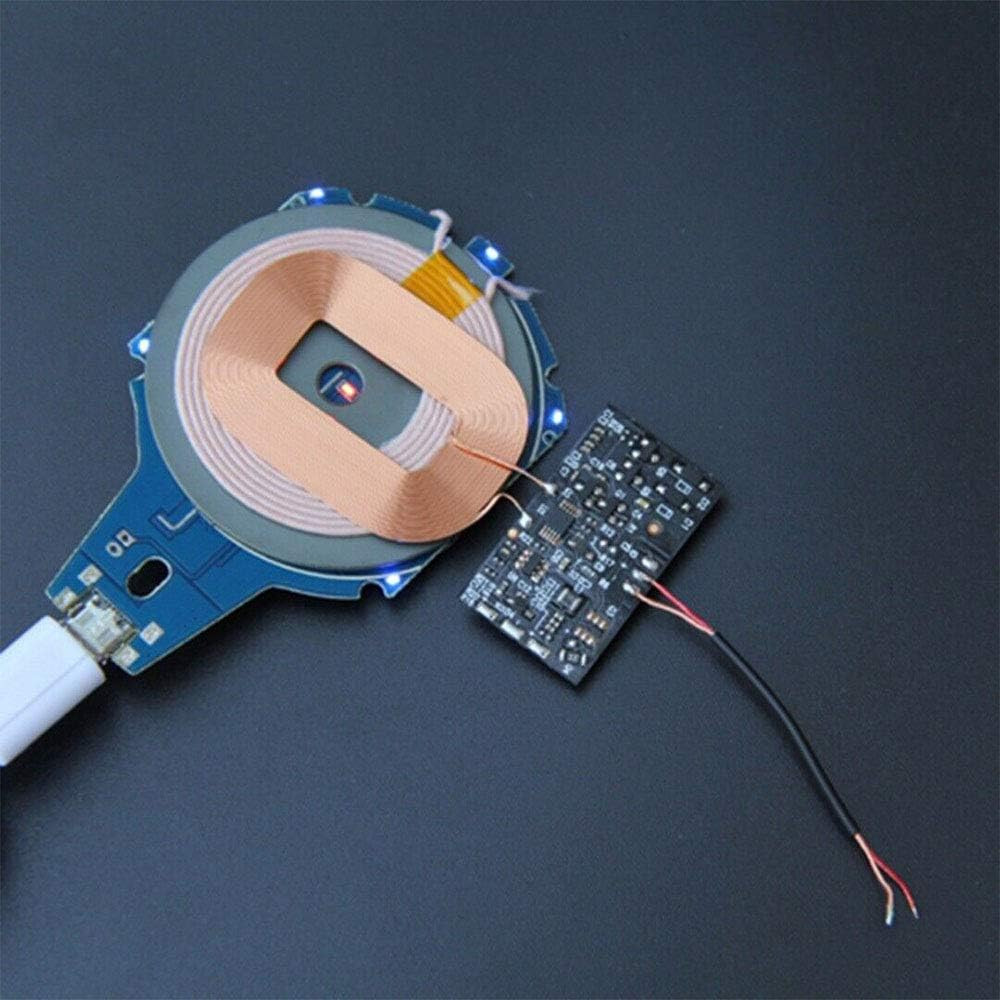2Pcs Wireless Charger Receiver Module PCBA Board Coil Universal Qi DIY