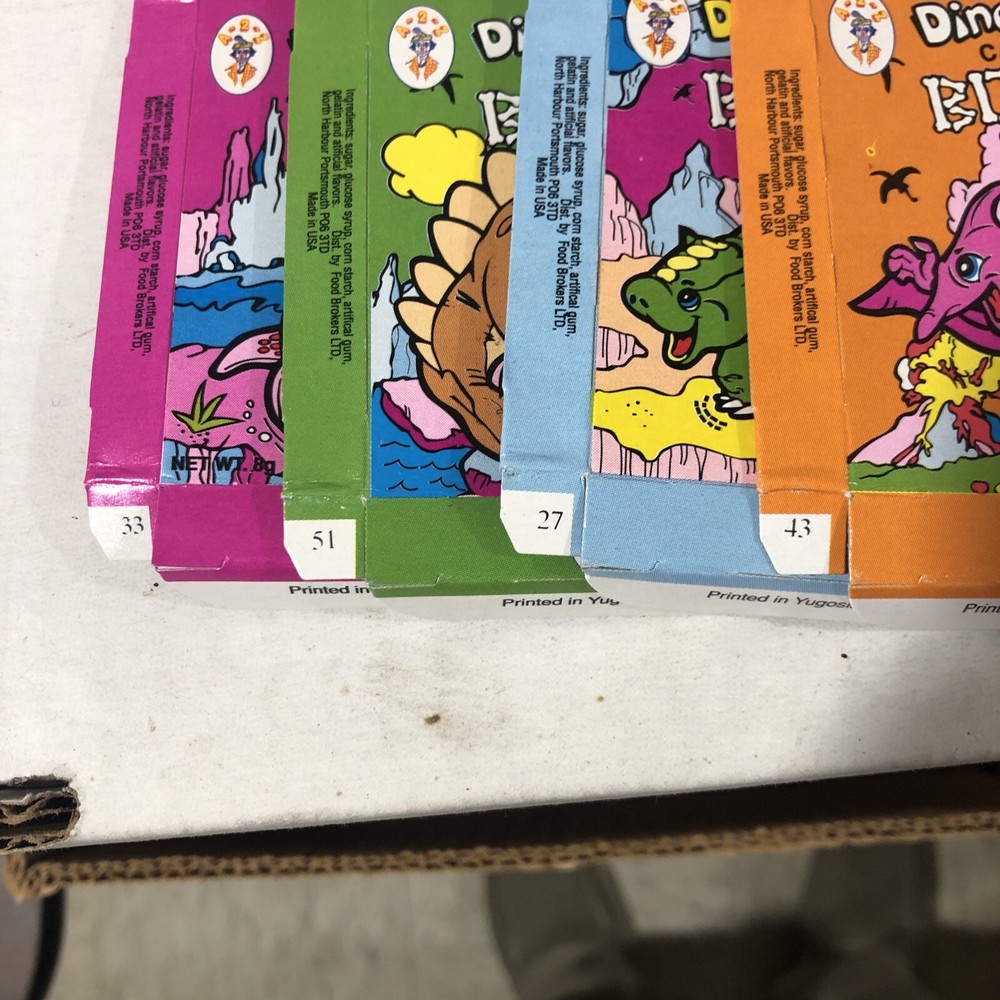 A-2-Z Dinosaur Candy Bones Box X 72