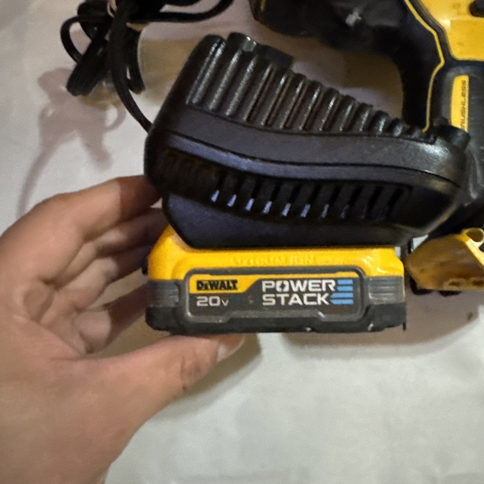 DEWALT DCN681D1 20V MAX XR 18 GA Cordless Narrow Crown Stapler Used