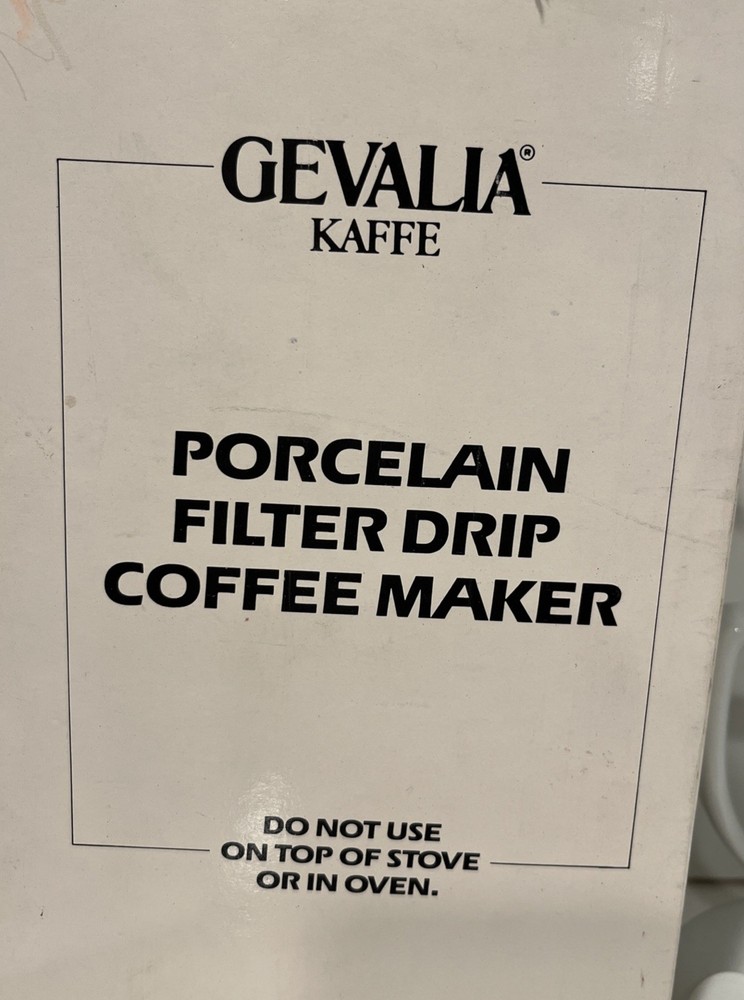 GEVALIA KAFFE Porcelain Filter Drip Coffee Maker White