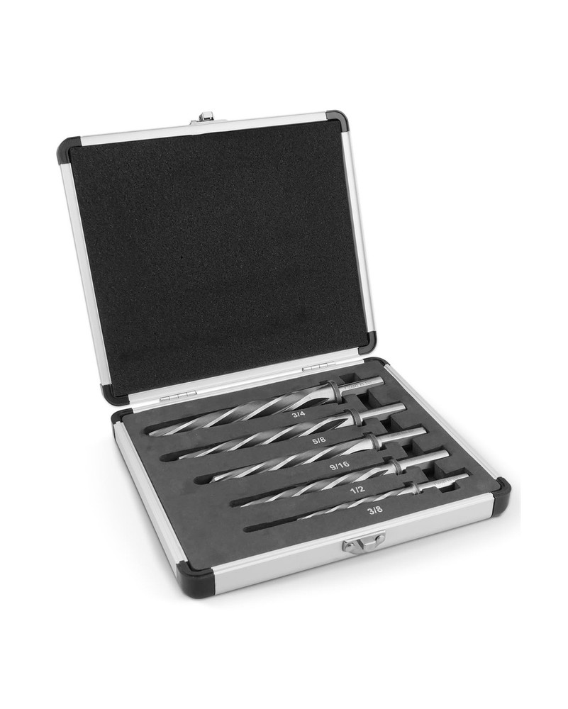 5Pcs Drill Bridge/Construction Reamer Bit Set 3/8" 1/2" 5/8" 3/4" 9/16" with ...