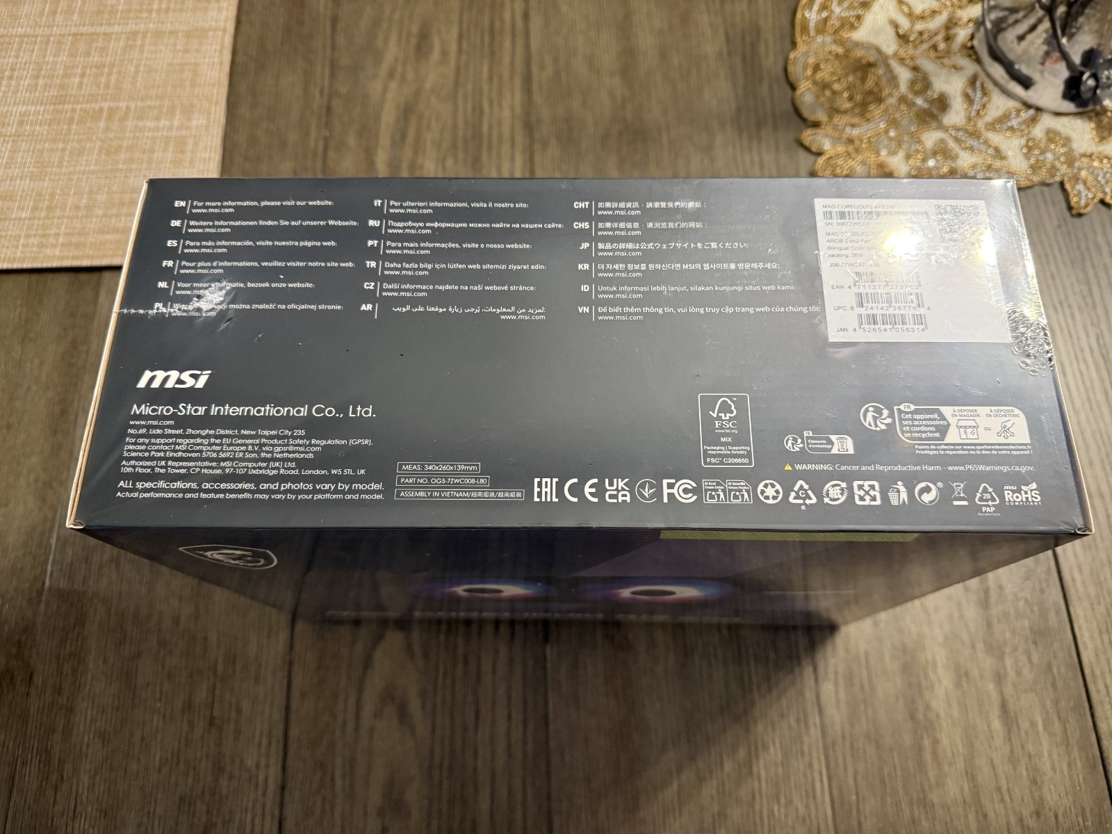 MSI MAG Coreliquid A13 240 - AIO ARGB CPU Liquid Cooler - 240mm Radiator