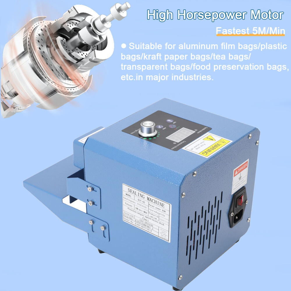 Automatic Continuous Band Sealer Machine with Digital Temperature Control