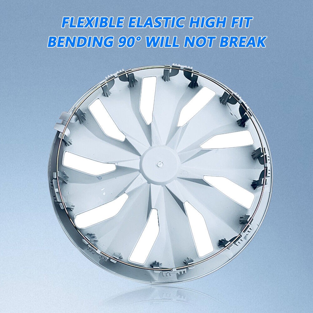 16" Set of 4 Snap On Full Hub Caps Wheel Covers Fit for R16 Tire & Steel Rim NEW