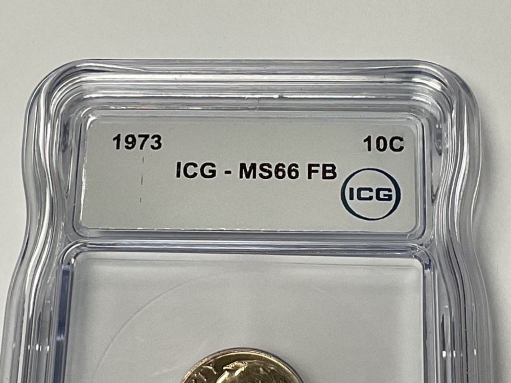 1973 Roosevelt Dime 10C ICG MS66 FB