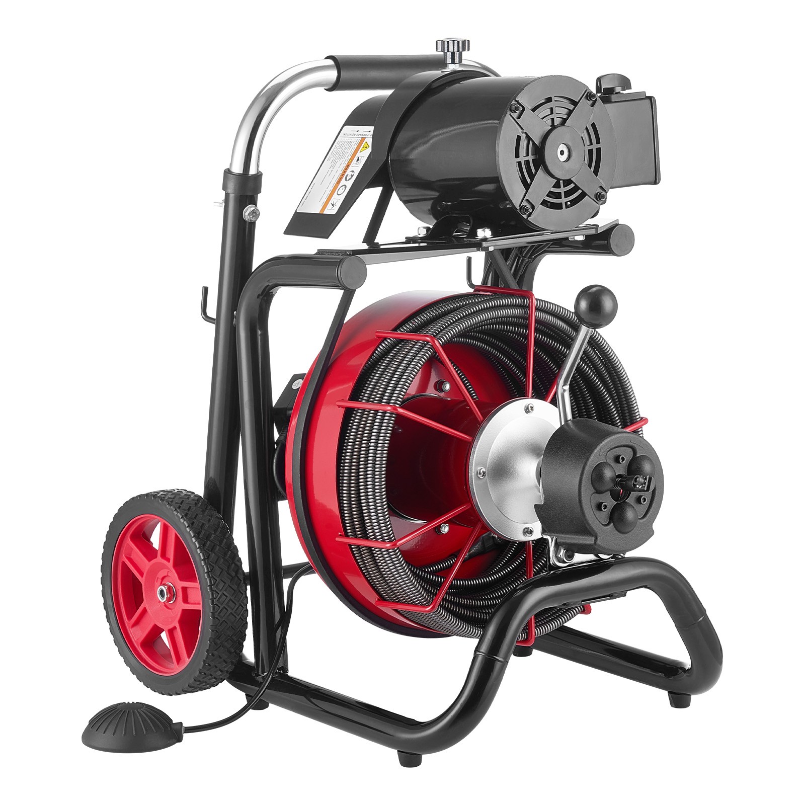 Uimoso Electric Drain Auger Machine with 100FT x 1/2 Inch Cable and Auto Feed