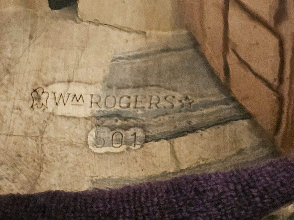 WM WILLIAM ROGERS SILVER PLATE COFFEE PITCHER MARKED 501