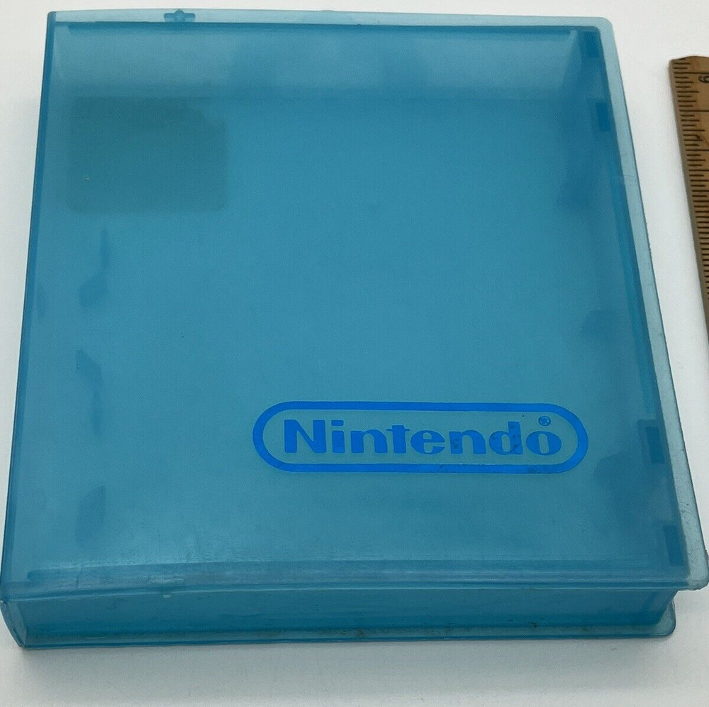 Nintendo 8 Bit Case - Original NES Transparent Blue Shell - empty, no game