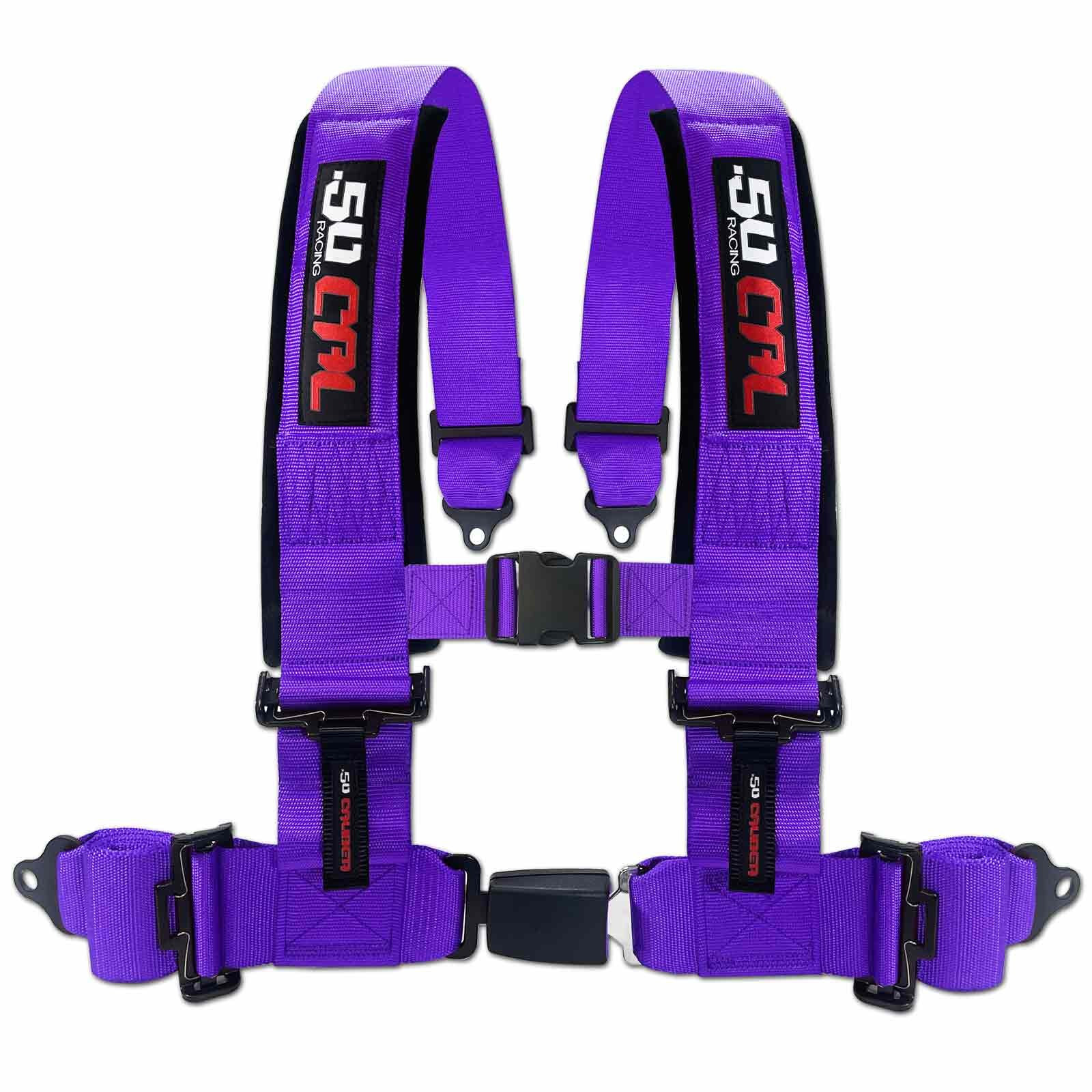 4 Point 2 Inch 3 Inch Racing Harness SxS Off Road Push Button Buckle Seat Belt