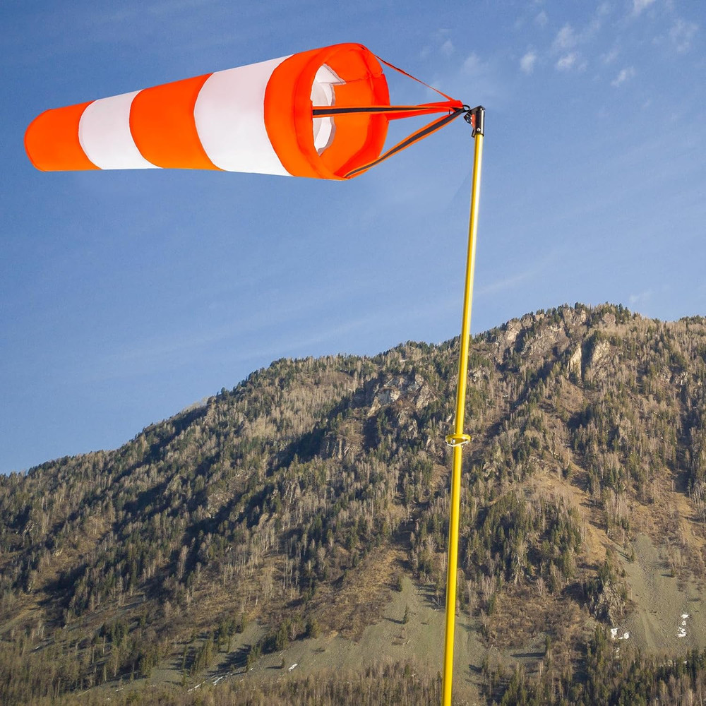 Wind Socks for Outside, Heavy Duty Wind Direction Indicators with Reflective Bel