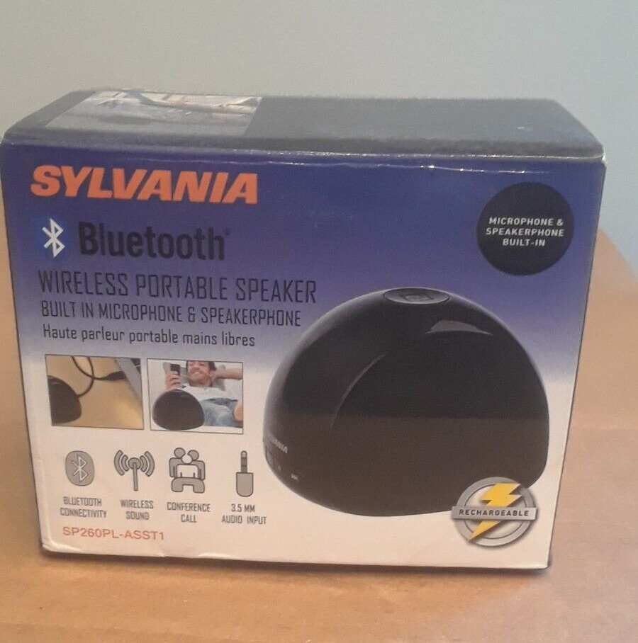 Sylvania Bluetooth Wireless Portable Speaker Rechargeable SP260PL