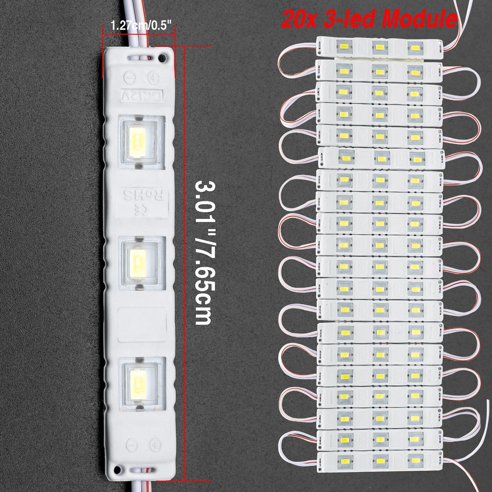 60 LED Interior Lights12V LED Interior Light Cargo Module Enclosed Trailer Van