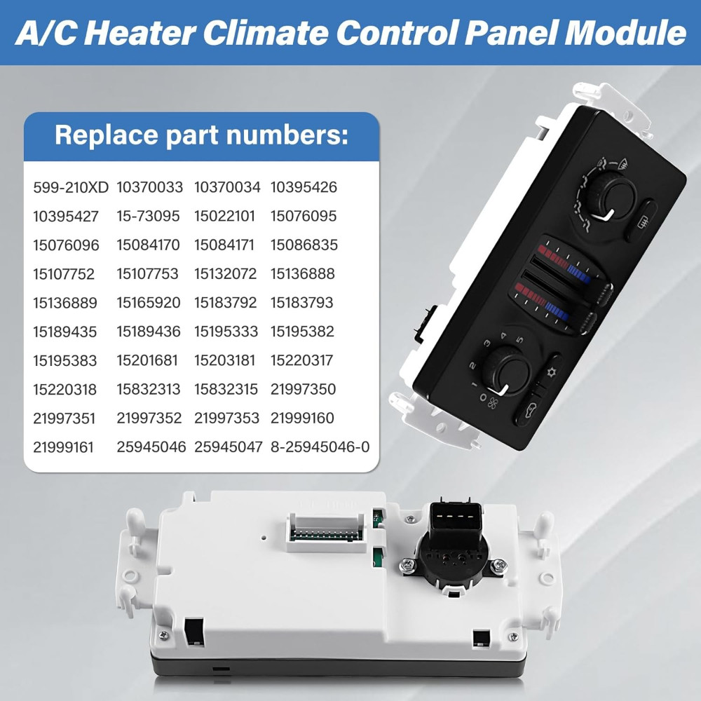 A/C Heater Control Switch Panel Switch 599-210XD For Chevrolet Silverado 2500