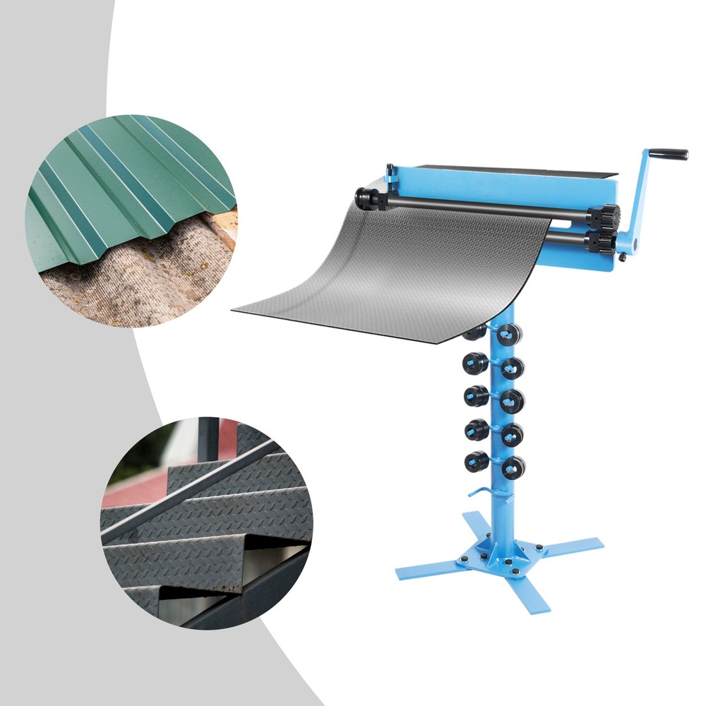 Manual Bender Bead Roller Sheet Metal Bending Machine 6 Pairs Profile Roller