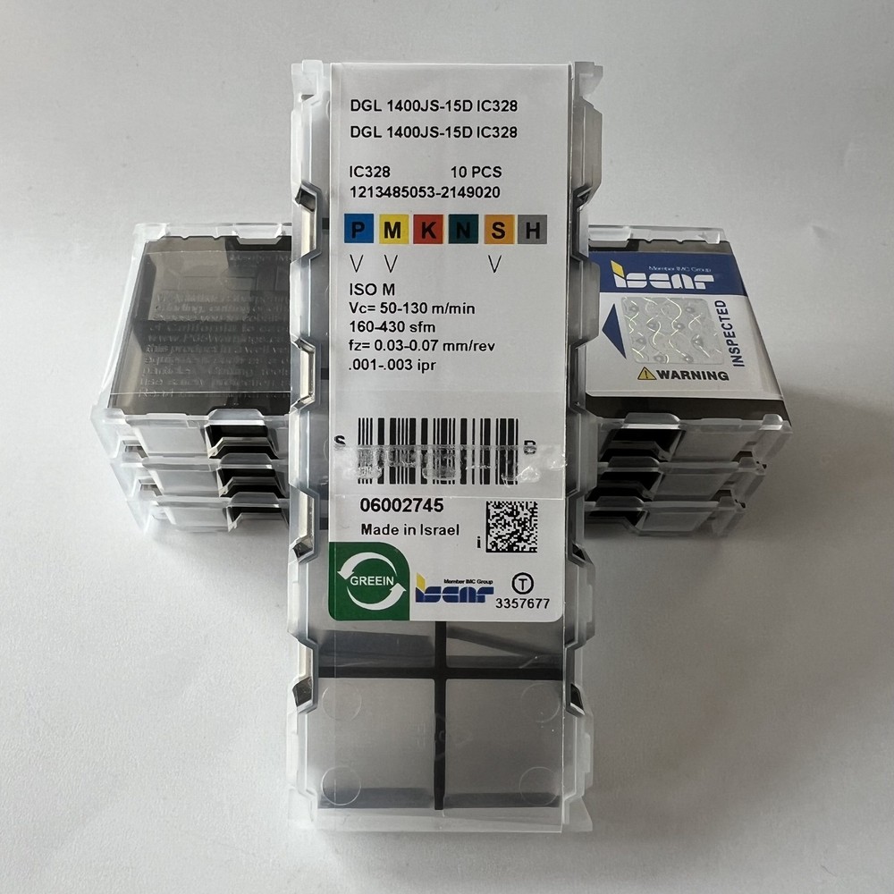 ISCAR / DGL1400JS-15D IC328 / Industrial indexable carbide inserts 10 Pcs
