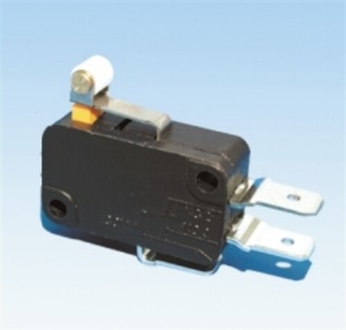 Micro Switch (Tend) TMV104-D; 10A Short Roller Type; (1C bottom terminal #187)
