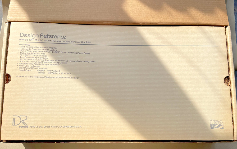 Design Reference Coustic AMP-514DR 4-Channel Multi-Function Amplifier, NOS #238