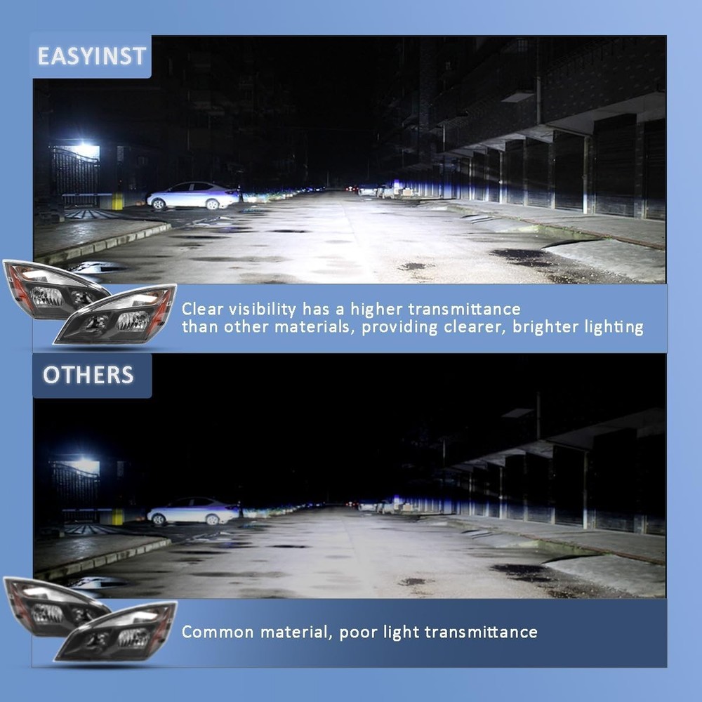 Left Halogen Headlights Fit for Freightliner Cascadia 2018-2024,Replacement Head