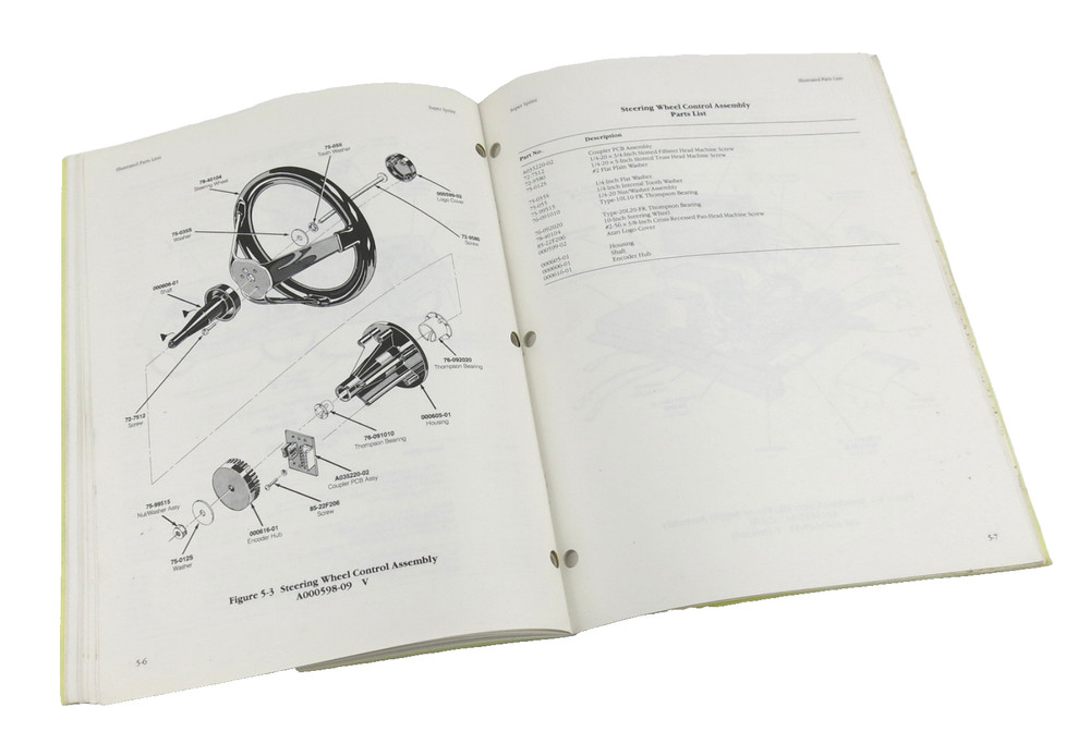 Atari Super Sprint Arcade Game Operators Manual 1986