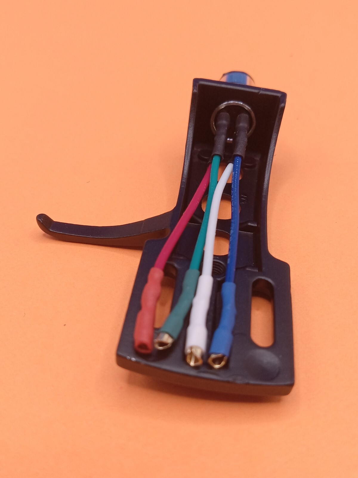 Technics Style Headshell BLACK. W/ Gold plate copper Wire Leads! US Shipped.