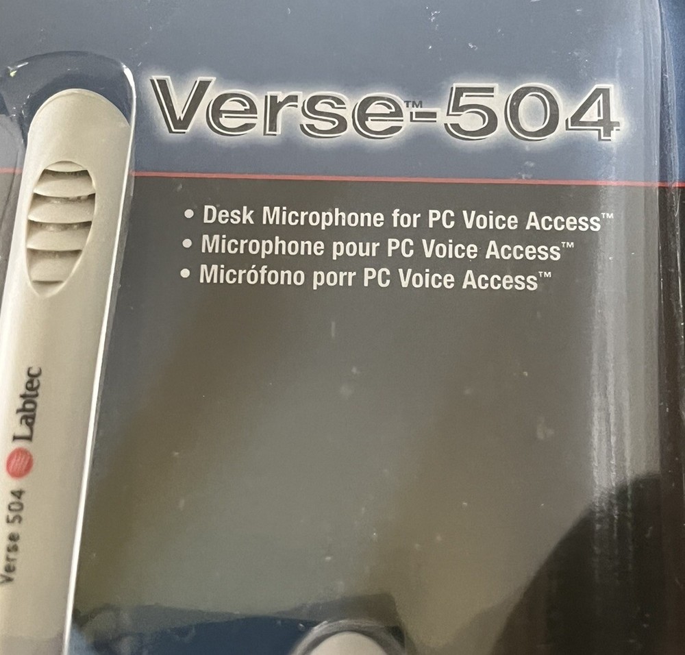 Desk Microphone For PC Voice Access, NIB, Chat, Video Conferencing