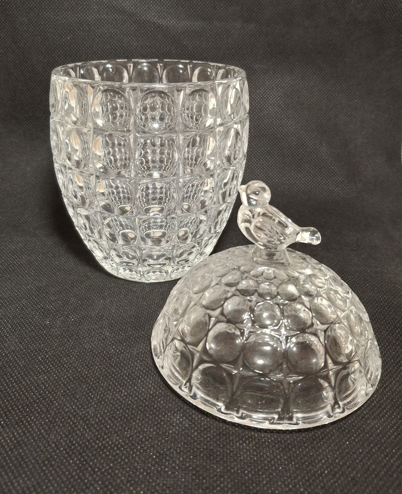 Songbird Crystal Lidded Compote
