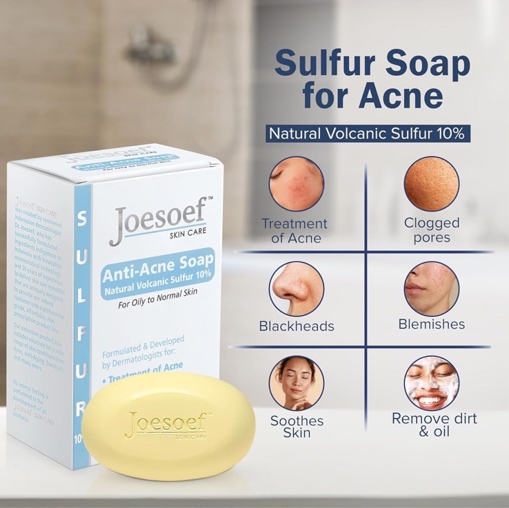JOESOEF SKIN CARE Sulfur Soap for Acne Pharmaceutical Grade