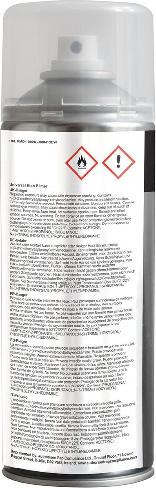Universal Etch Primer | GREY | High Performance Self Etch Primer for Difficult S