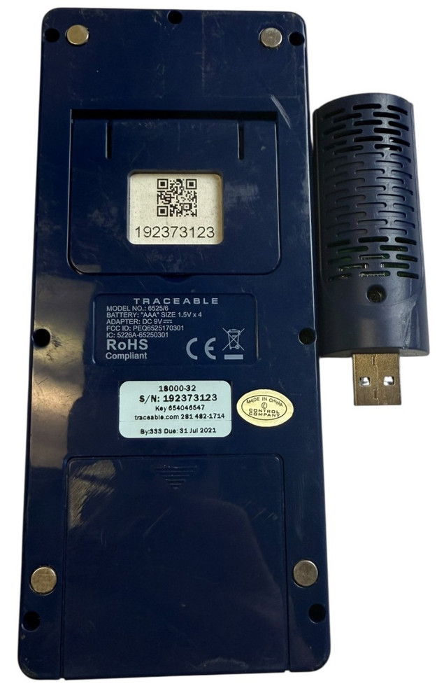 Digi-Sense Traceable Wireless Temp Humidity Data Logger w/ USB Sensor 6525/6
