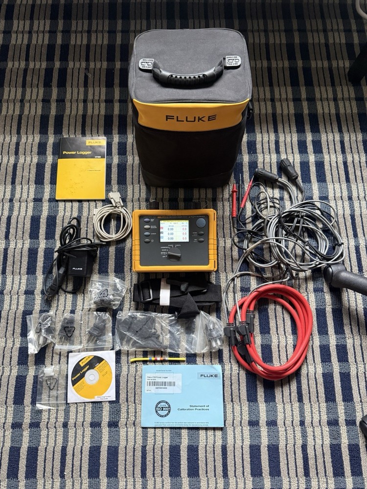 Fluke 1735 Three-Phase Power Logger w/ All Accessories