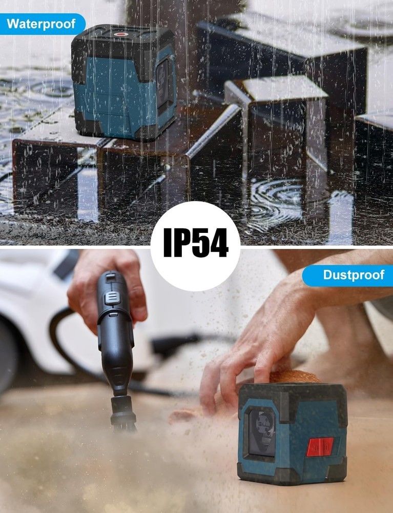 Self-Leveling Green Laser Level with 360° Rotatable Tripod for Accurate Projects