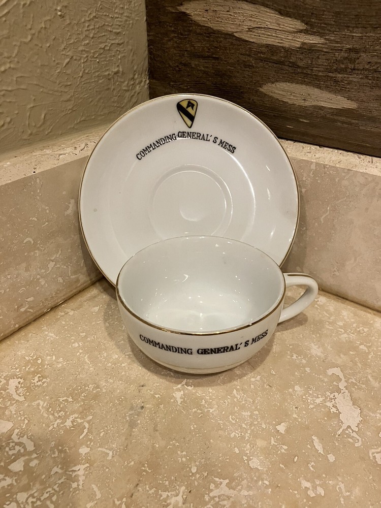 1st Cavalry Division Commanding General’s Mess Coffee Cup & Plate