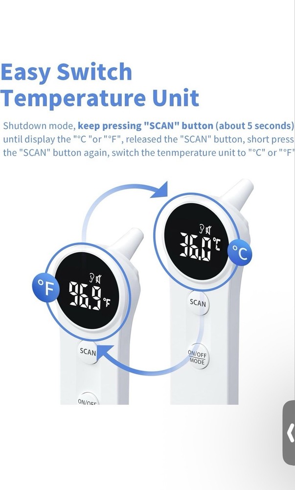 Boncare Ear and Forehead Thermometer