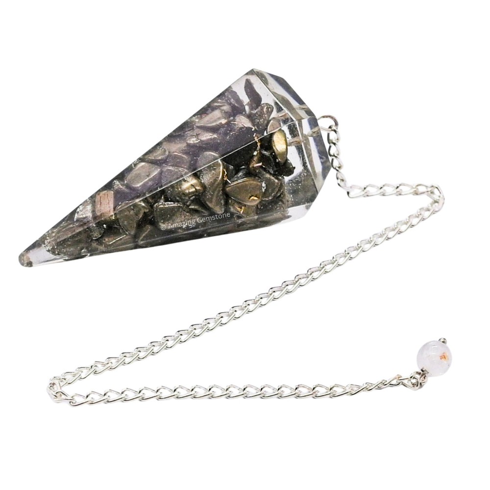 Pyrite Orgone Crystal Pendulums