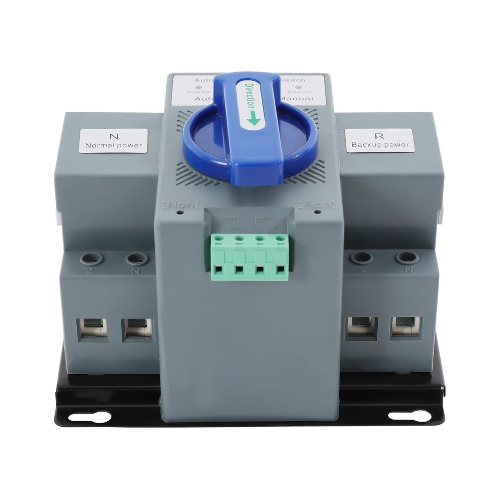 63A ATS Dual Power Automatic Transfer Switch for Generator Changeover Switch 2P